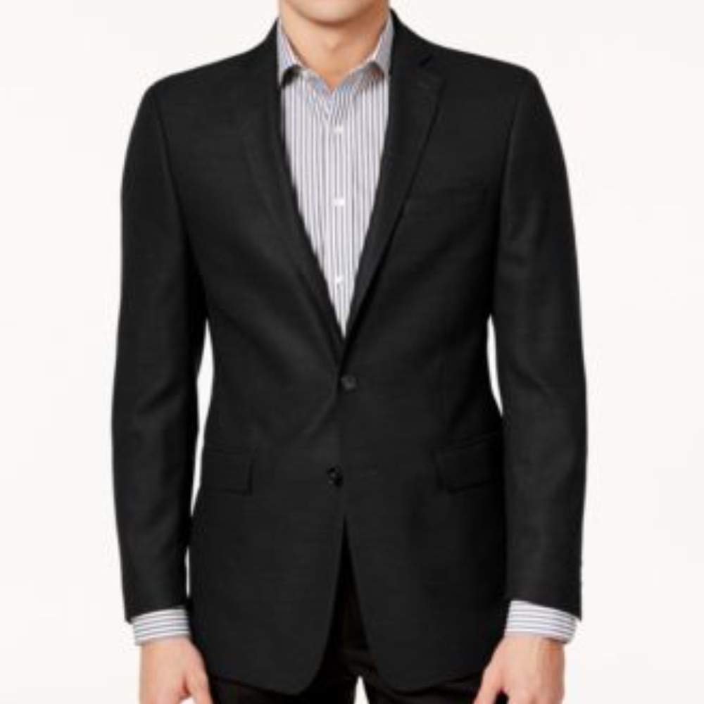 Calvin Klein Mens Slim-Fit Textured Sport Coat